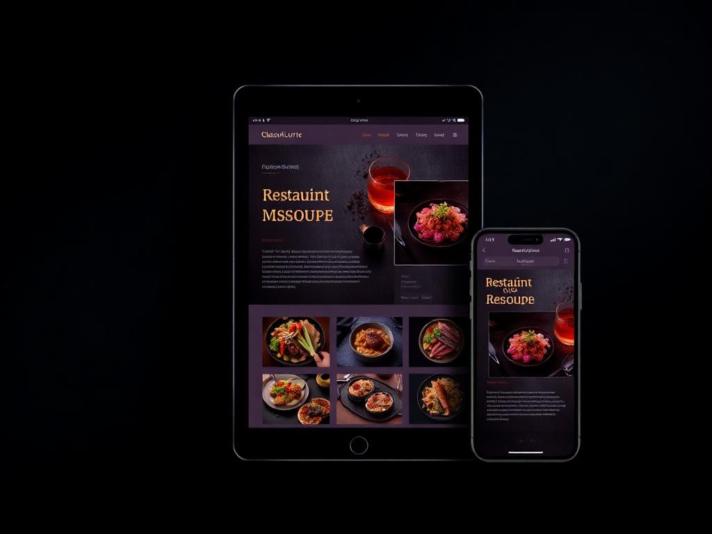 Restaurant Websites design example