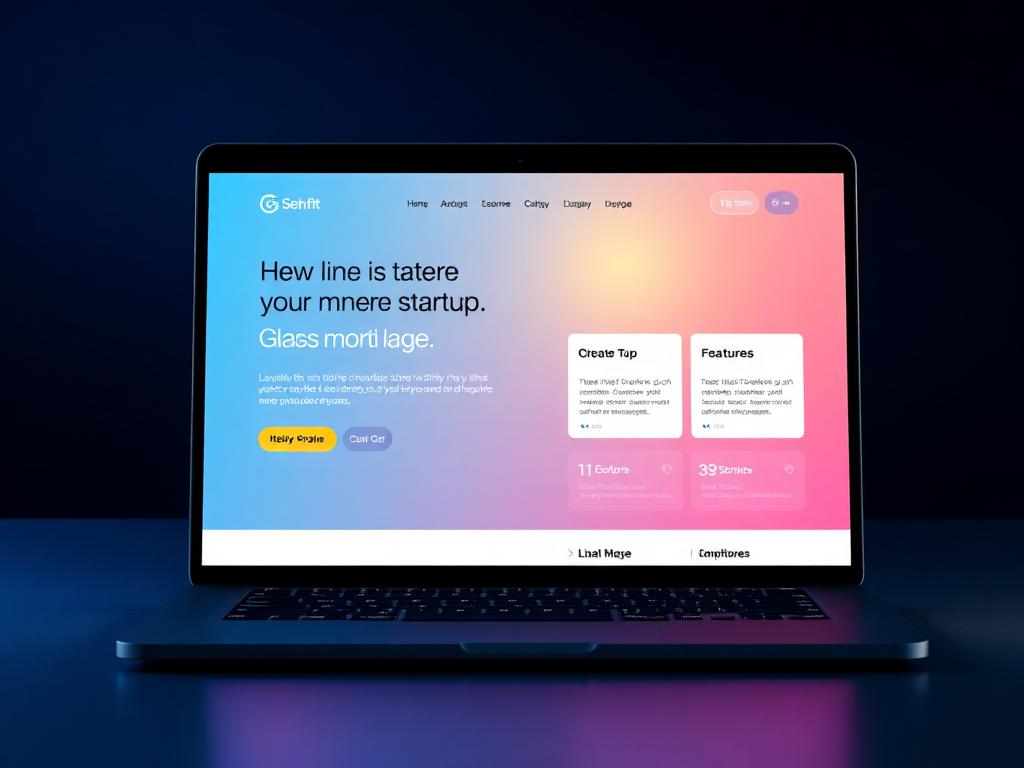 Startup Websites design example